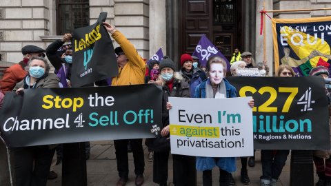 Our protest against Channel 4 sell off Our protest against Channel 4 sell off