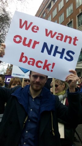 NHS demo Photo of NHS demo