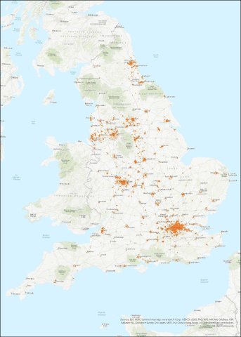 Heat Zone Map of the UK Heat Zone Map