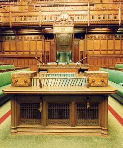 House of Commons Chamber: Speaker's table Photo of House of Commons Chamber: Speaker's table