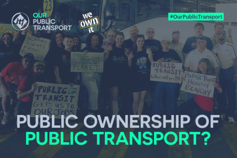 We Own It and International Transport Federation joint banner