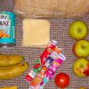 A photo of a sub-standard free school meal parcel