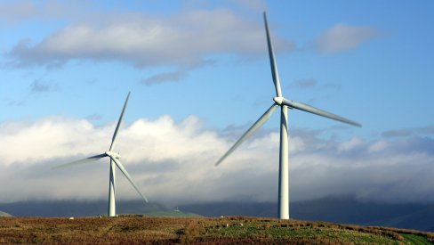 Photo of wind turbines Photo of wind turbines