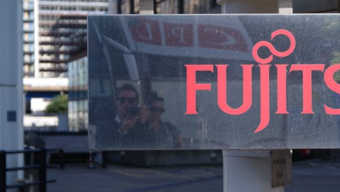 Fujitsu sign Fujitsu sign