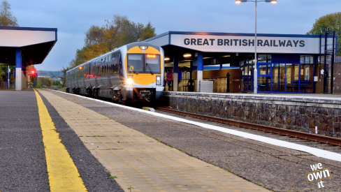Picture of a train in a station