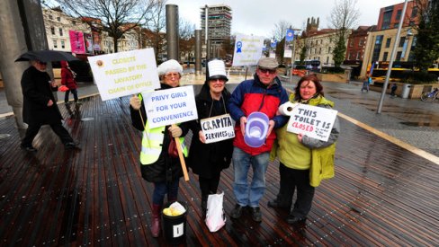 Photo of the Privy Girls protest