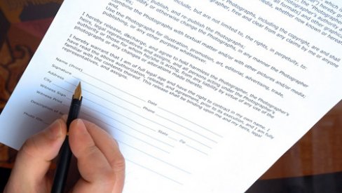 Contract being signed