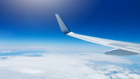 Plane in sky